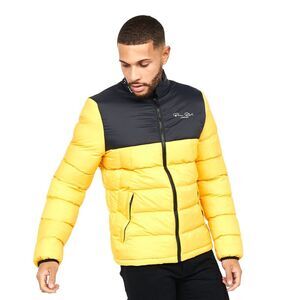 Born Rich Mens Lyden Oversized Puffer Jacket / Yellow